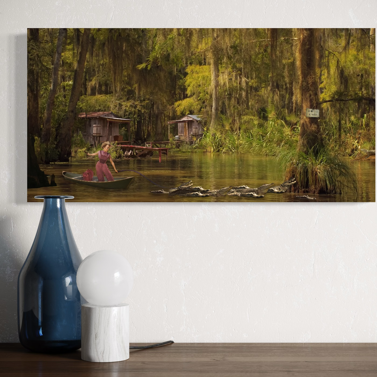 Bayou Reindeer — Canvas Print