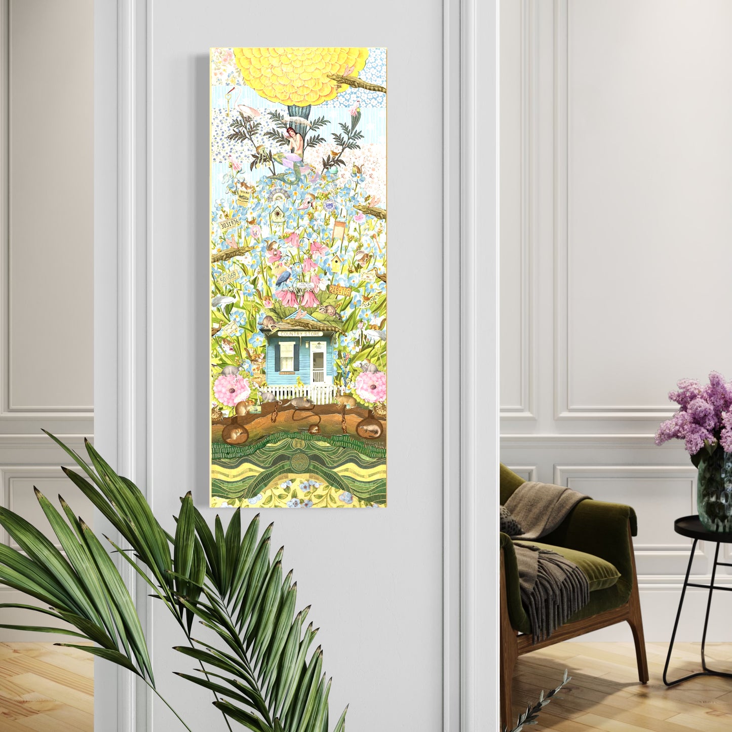 "The House That Traded Trinkets" Framed Canvas Prints