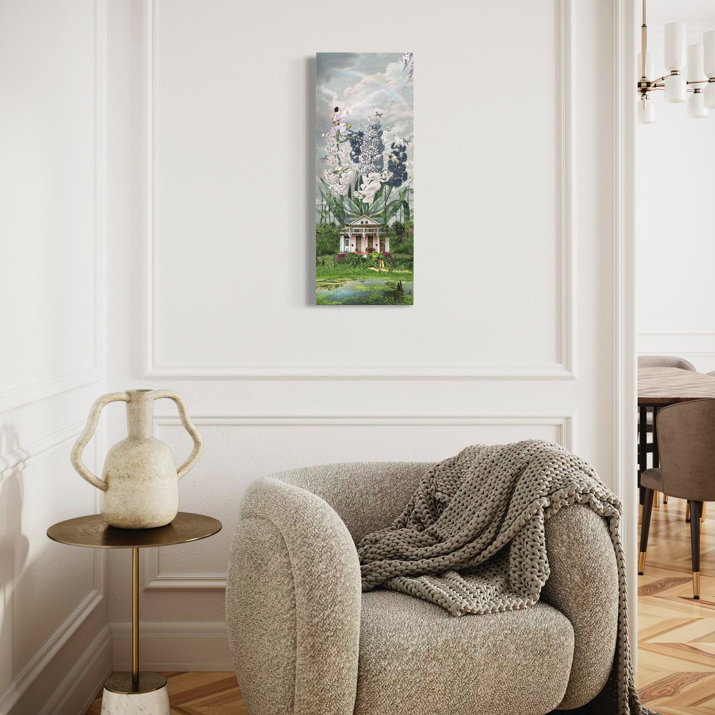 "The House That Grew Wings" Canvas Prints