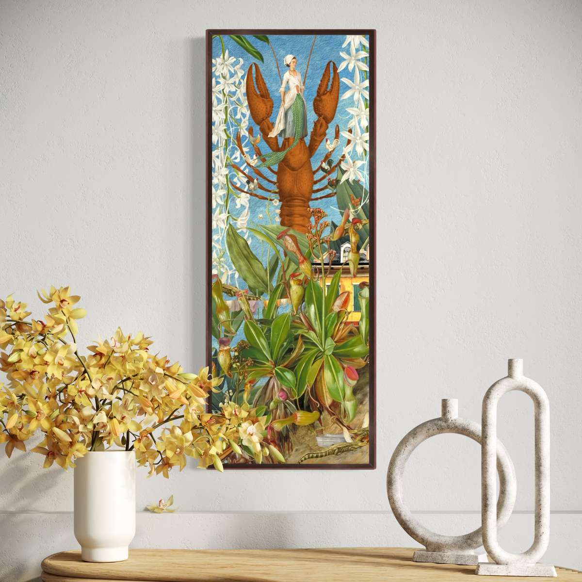 The House That Fed The Rougarou — Framed Canvas Print