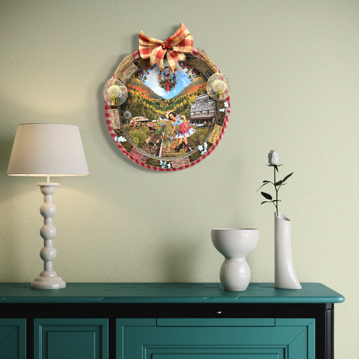 "Minnie Pearl" Original Collage