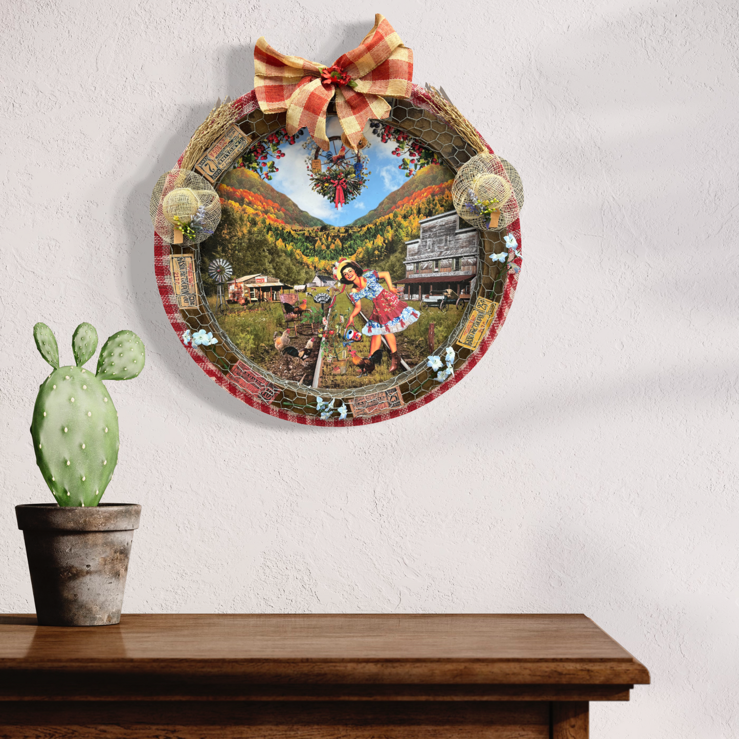 "Minnie Pearl" Original Collage