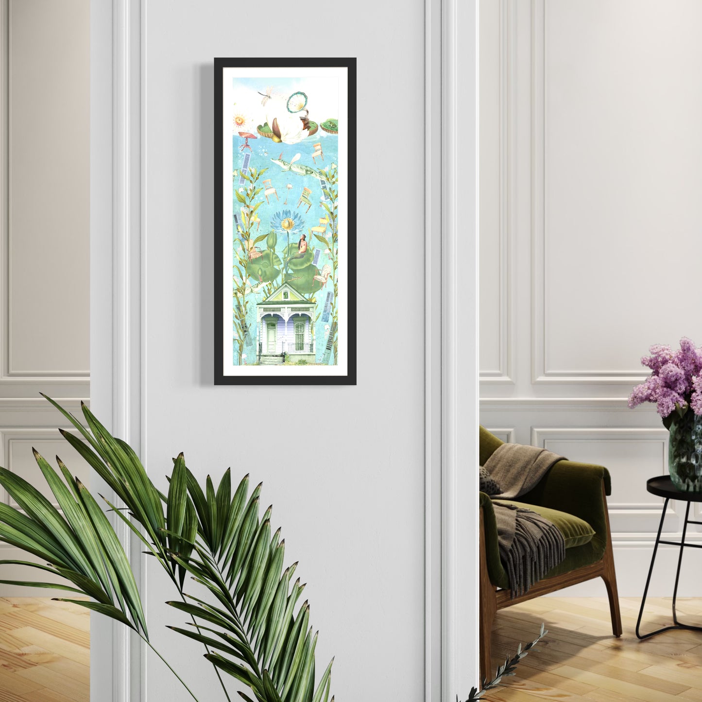 "The House That Sunk" Framed Giclee Prints