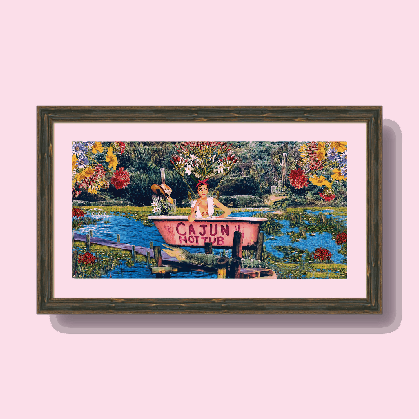 "Cajun Hot Tub II" Framed Prints