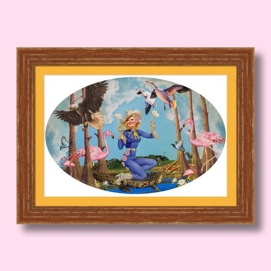 "Wetland Cowgirl" Framed Prints