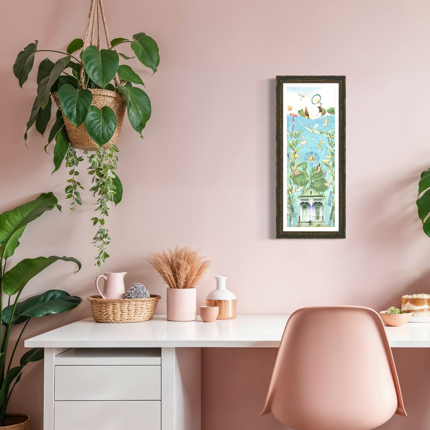 "The House That Sunk" Framed Giclee Prints