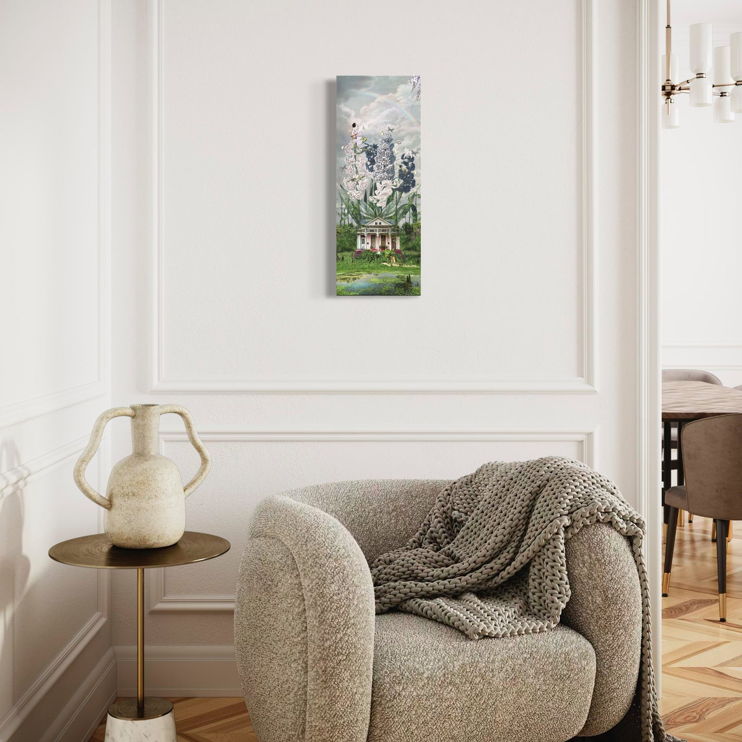 "The House That Grew Wings" Canvas Prints