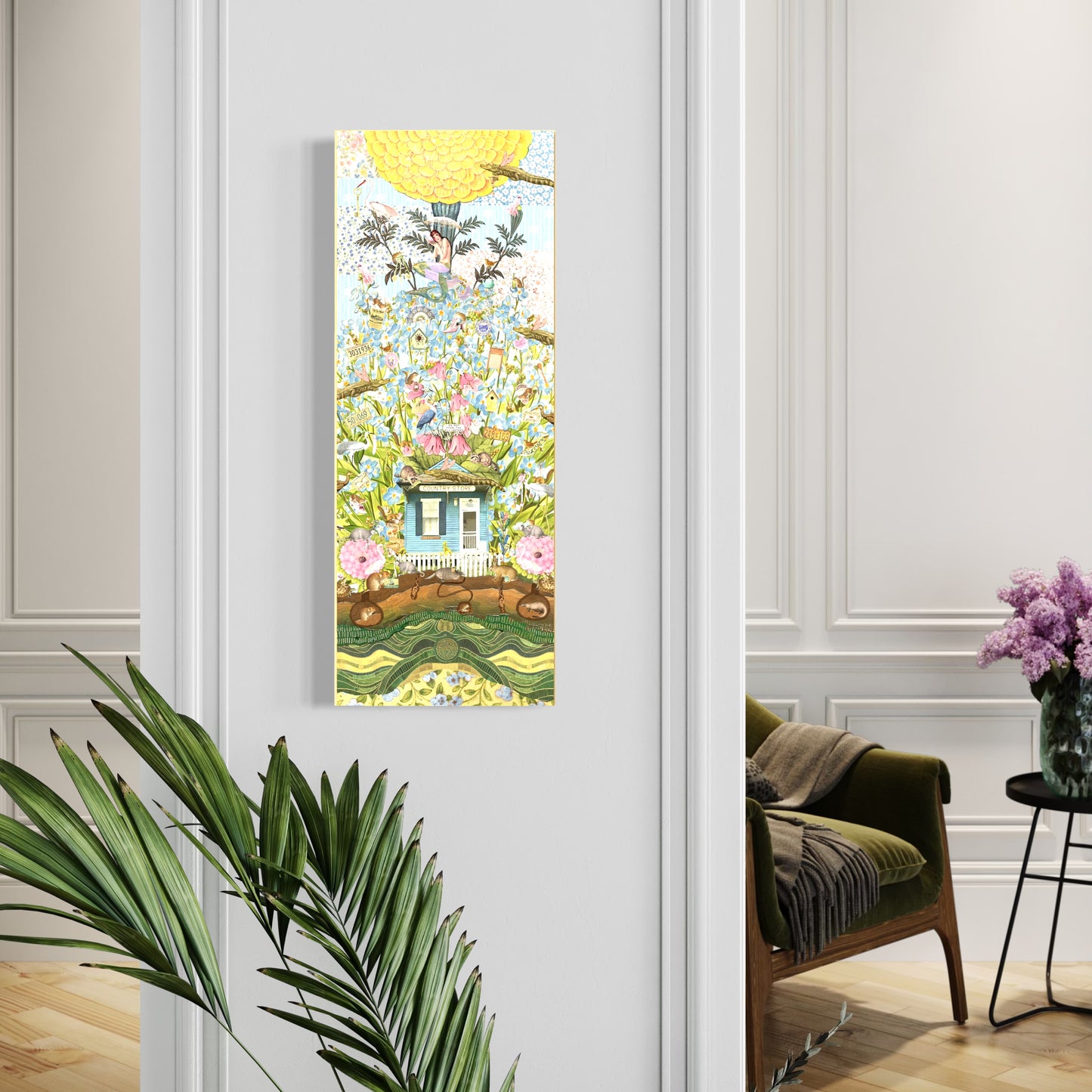 "The House That Traded Trinkets" Framed Canvas Prints