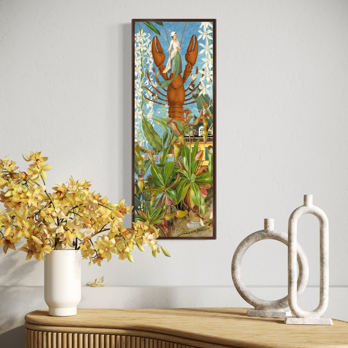 The House That Fed The Rougarou — Framed Canvas Print