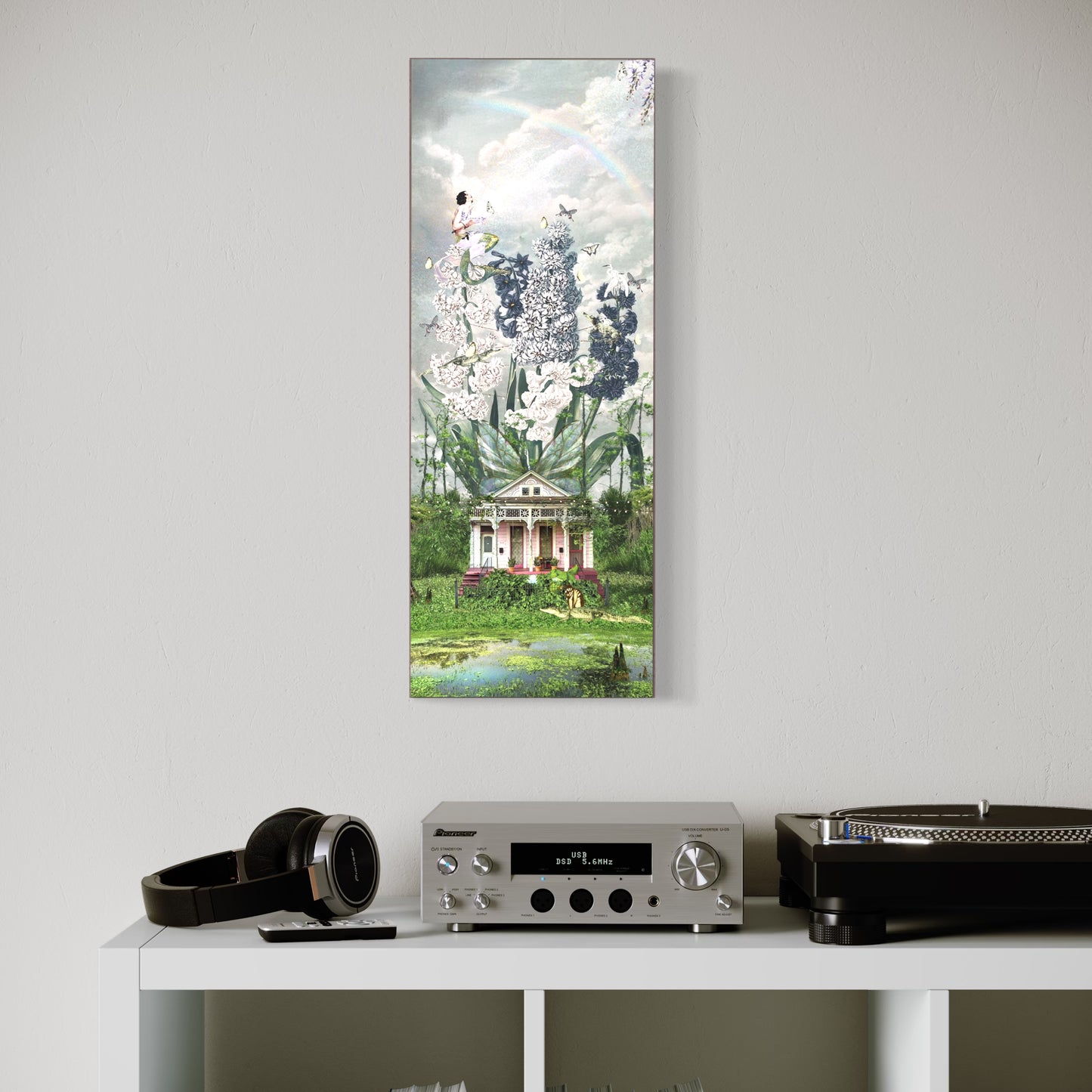 "The House That Grew Wings" Framed Canvas Prints