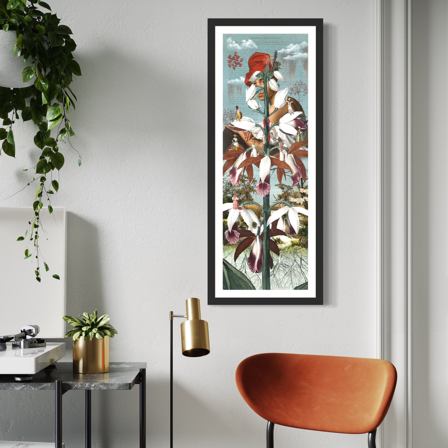 "T'es Belle Comme Une Fleur" Framed Giclee Prints