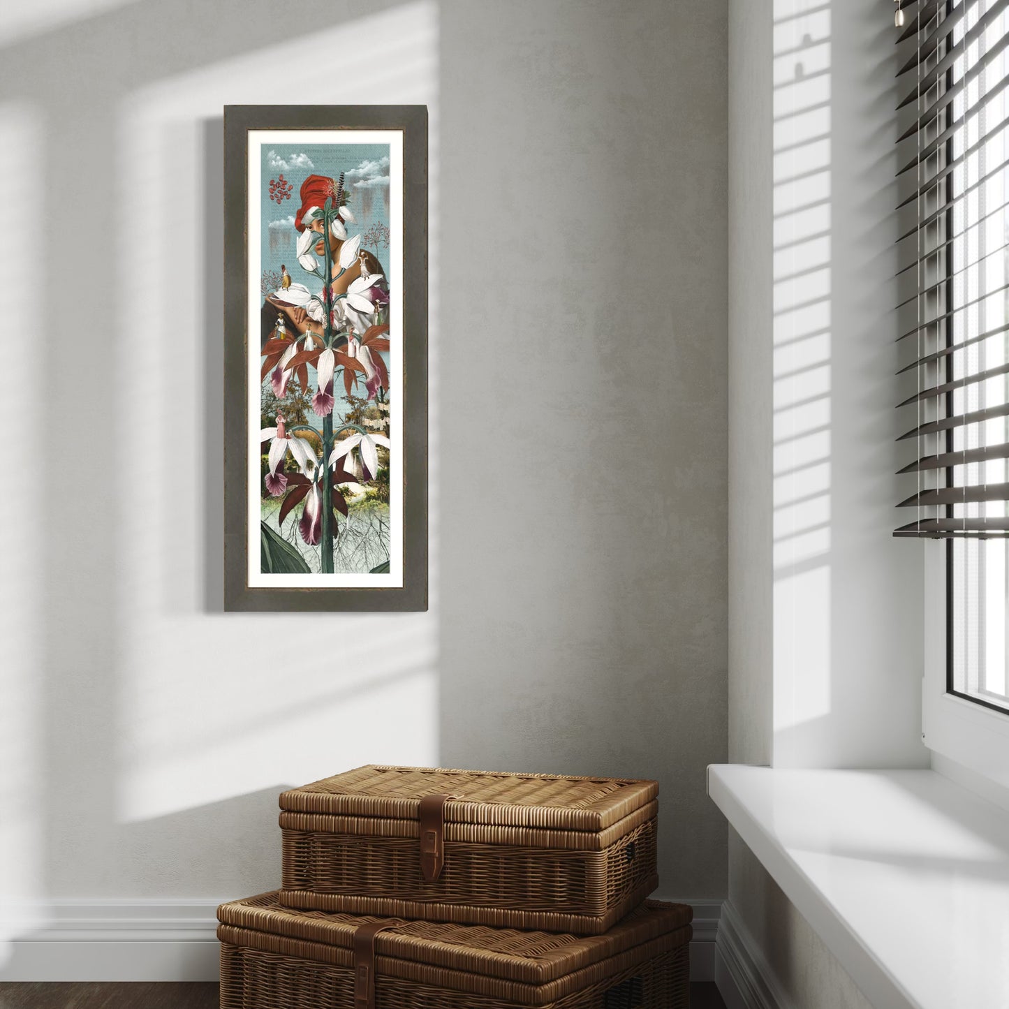 "T'es Belle Comme Une Fleur" Framed Giclee Prints