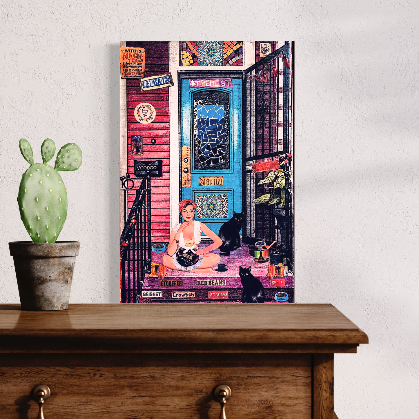 "Waitress on Treme" Canvas Prints