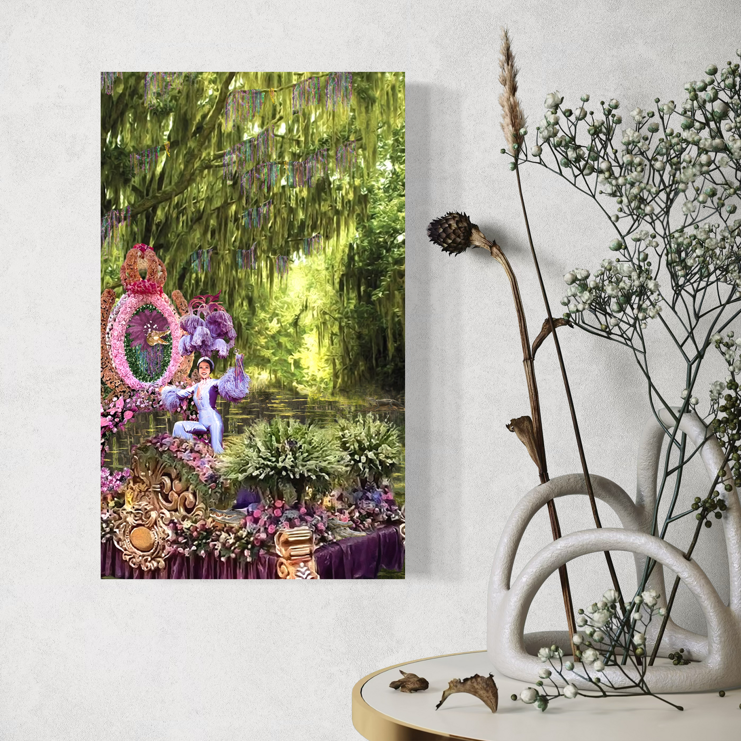 "And So, She Said, 'Laissez le bon temps rouler" Canvas Prints