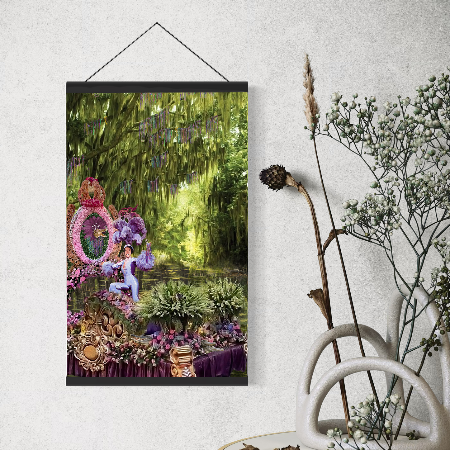 "And So, She Said, 'Laissez le bon temps rouler" Hanging Canvas Print