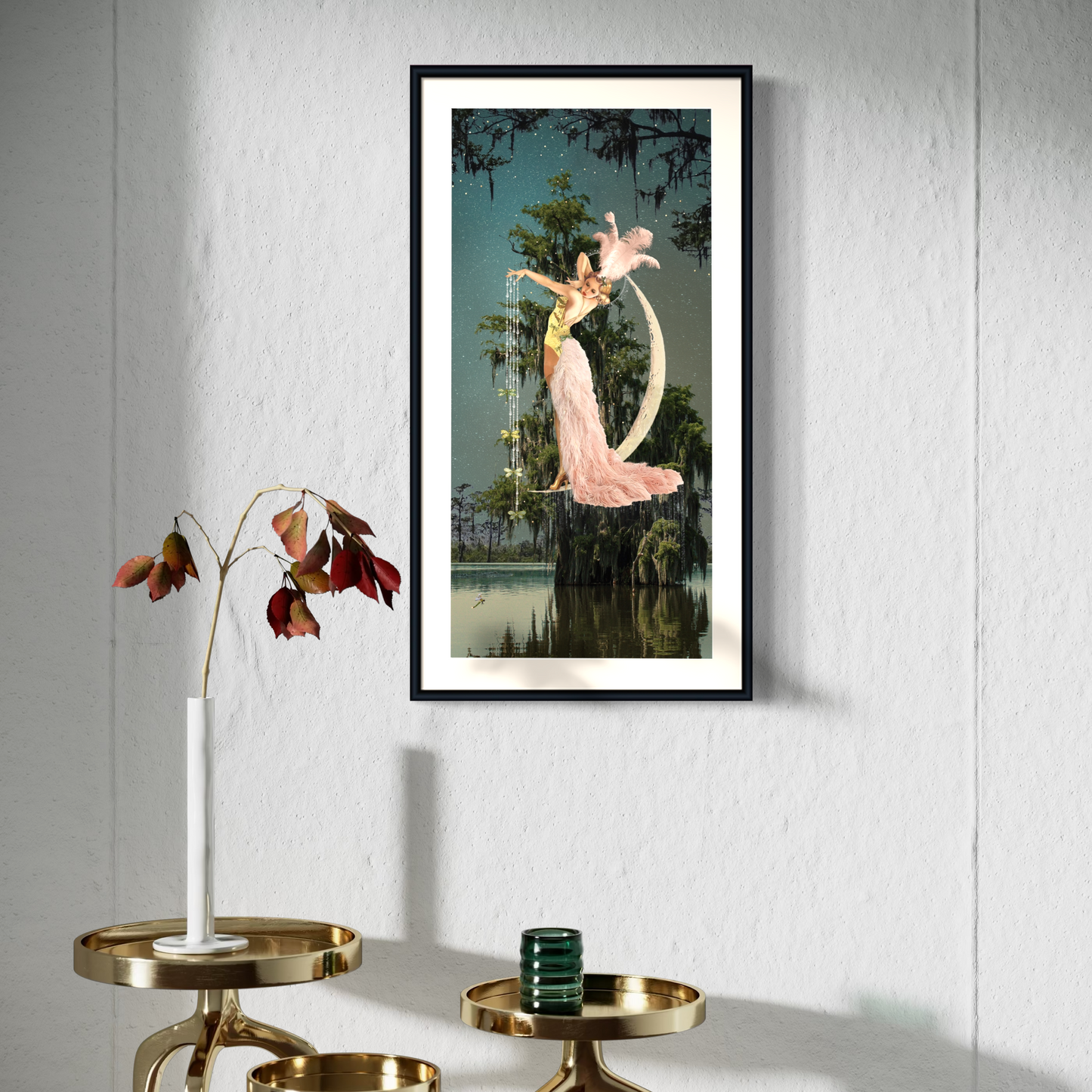 "And So, She Hung The Moon" Framed Prints