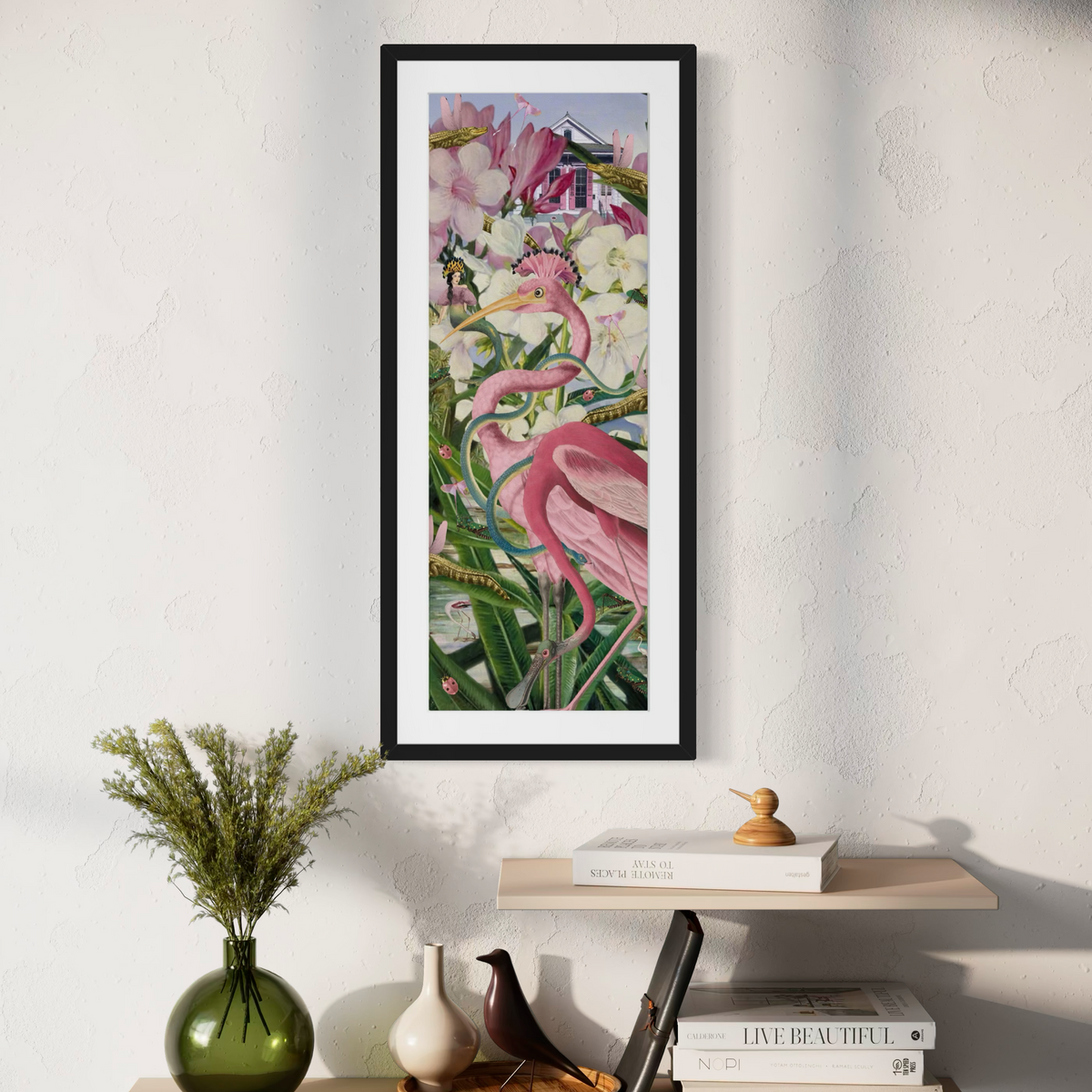 The House That Turned Pink — Framed Giclée Print