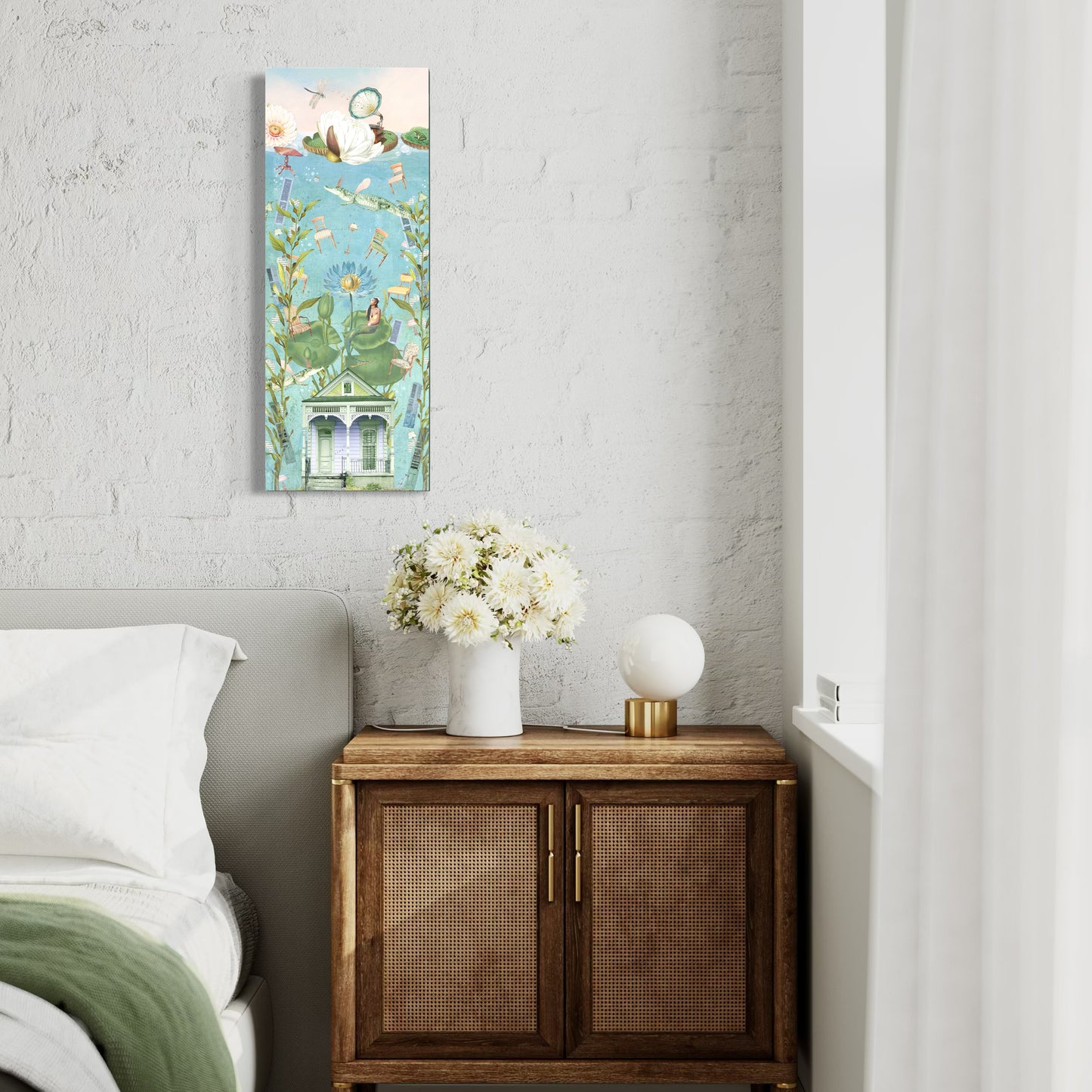 "The House That Sunk" Canvas Prints