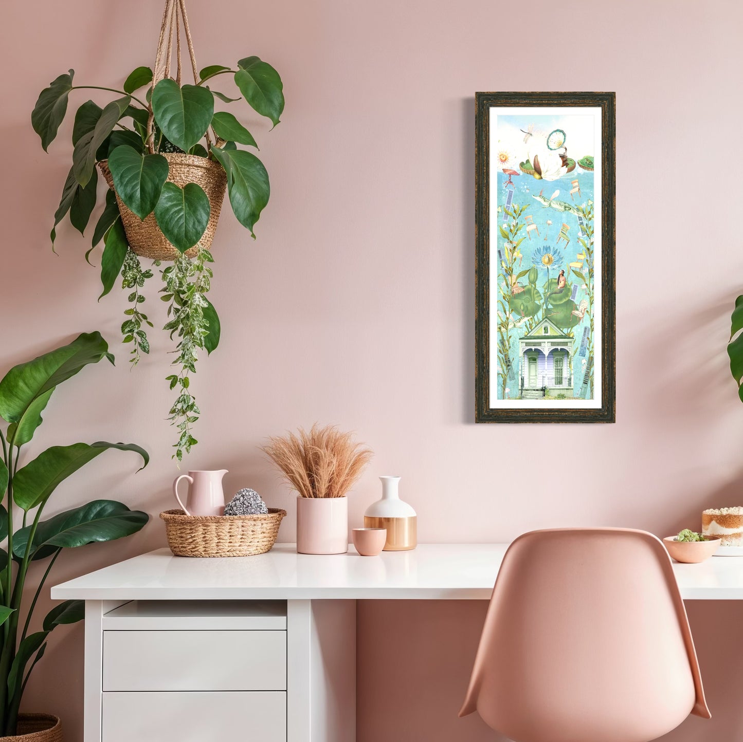 "The House That Sunk" Framed Giclee Prints