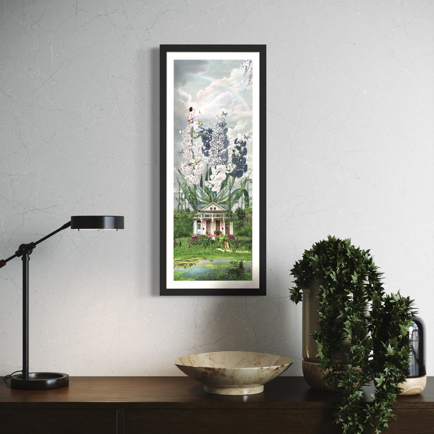 "The House That Grew Wings" Framed Giclee Prints