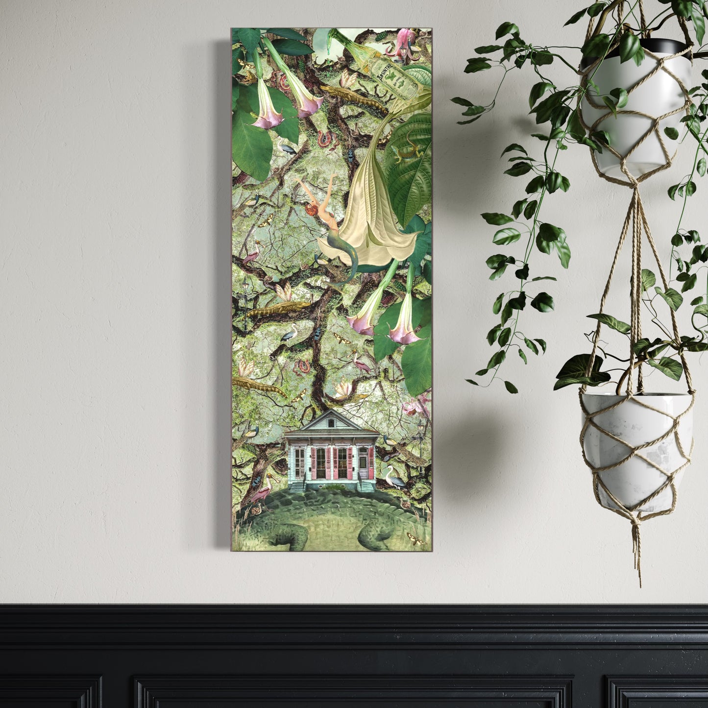 "The House That Dreams" Framed Canvas Prints