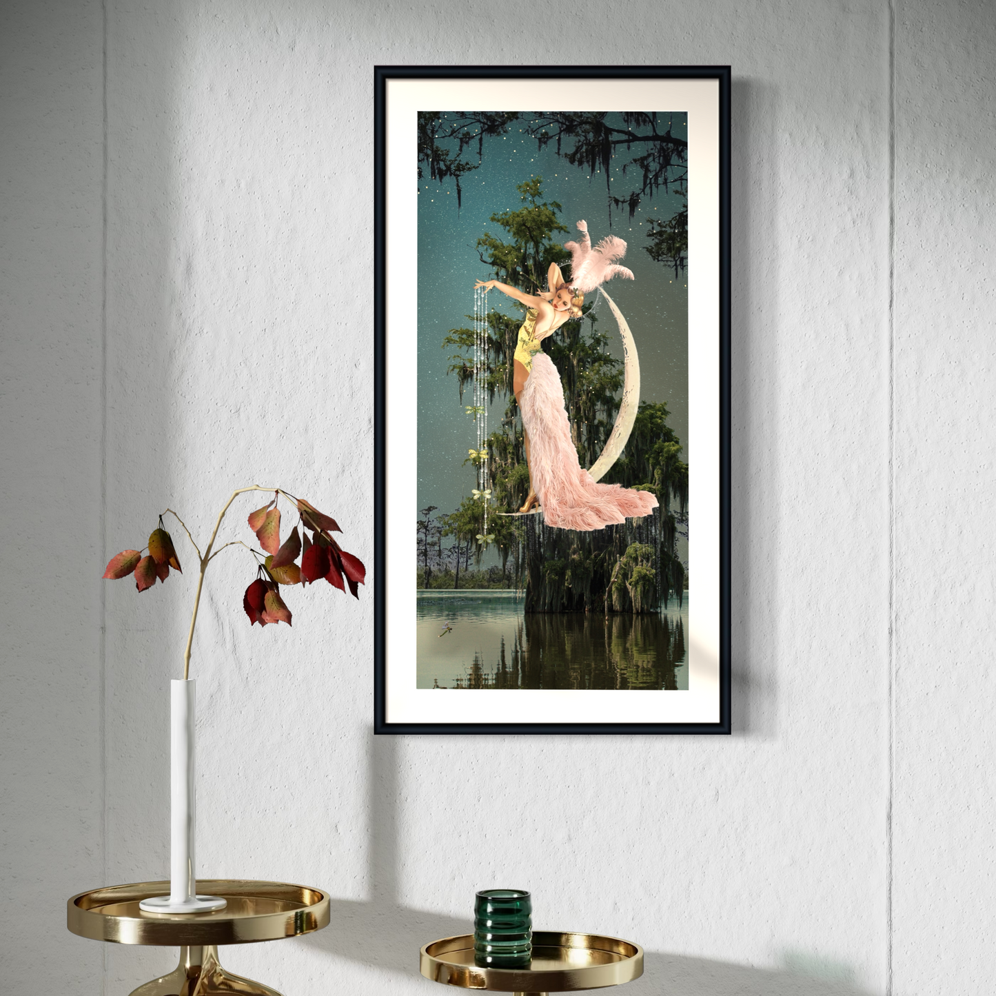 "And So, She Hung The Moon" Framed Prints