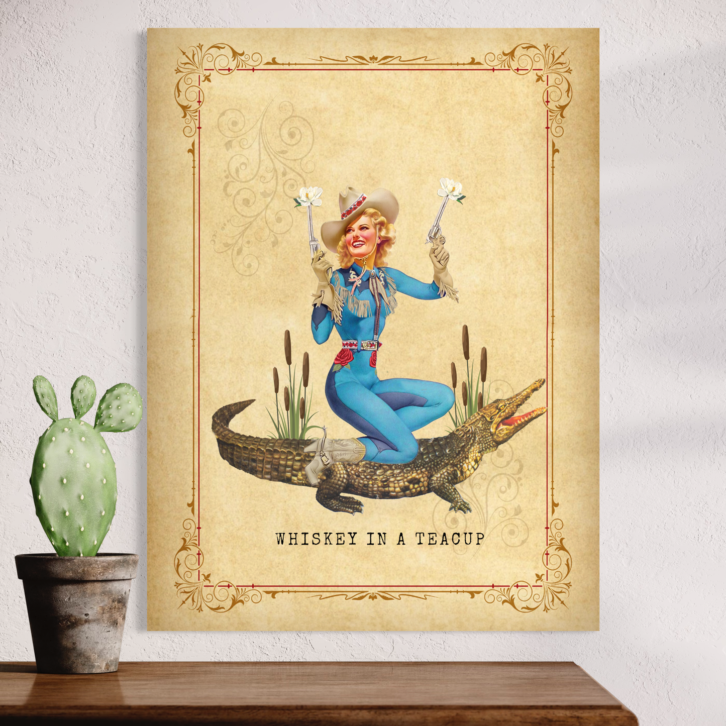 Poster Prints "Cajun Cowgirl III"