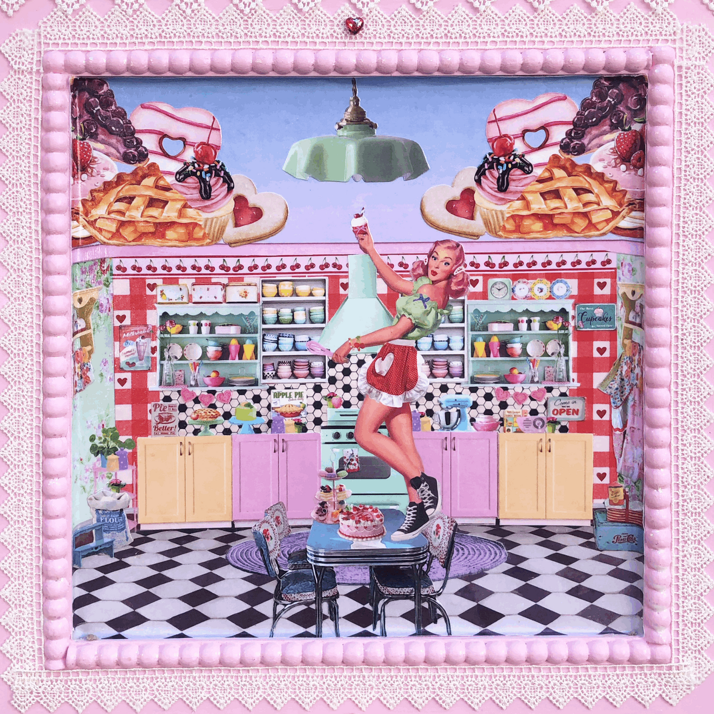 "Bakin' Babs" Original Collage