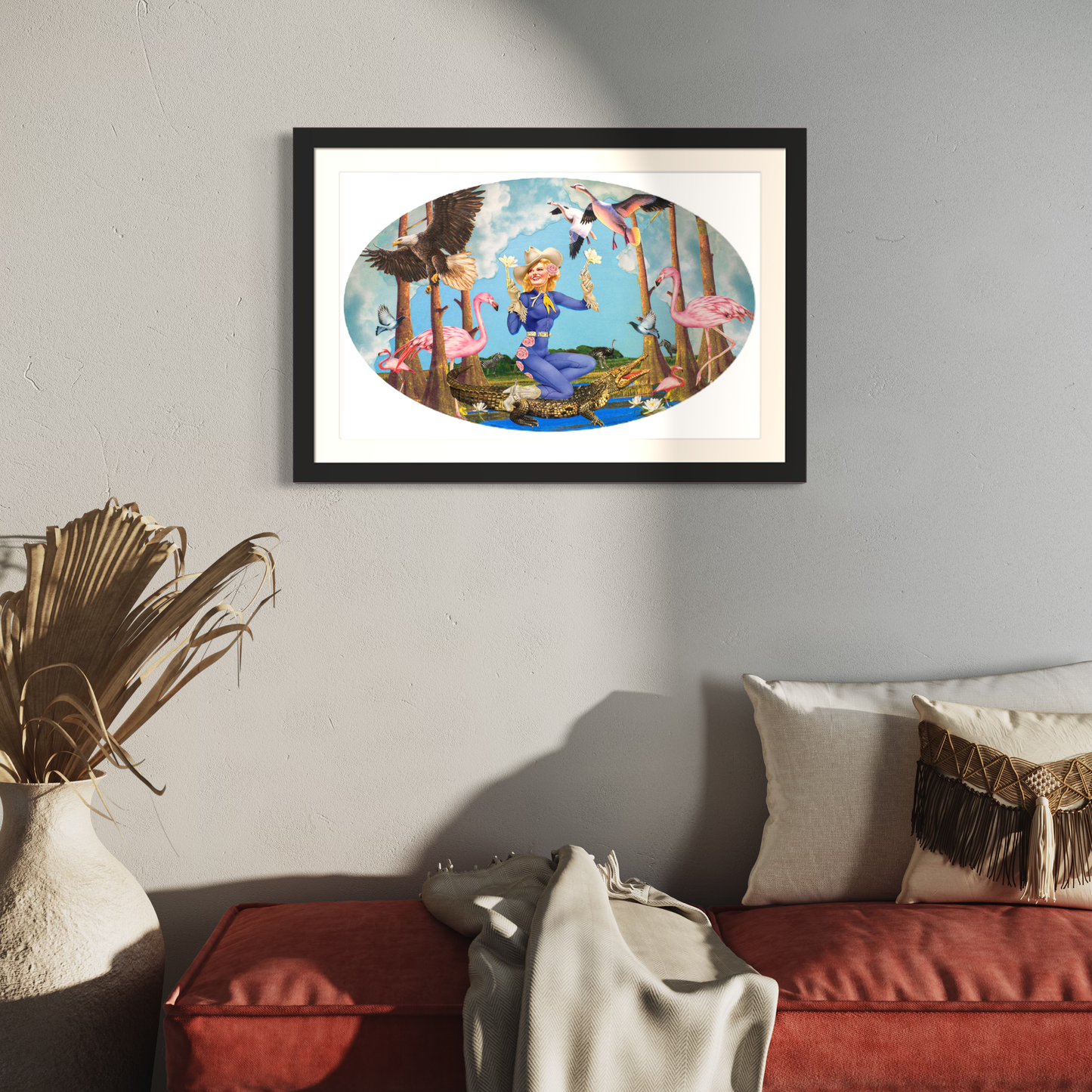 "Wetland Cowgirl" Framed Prints