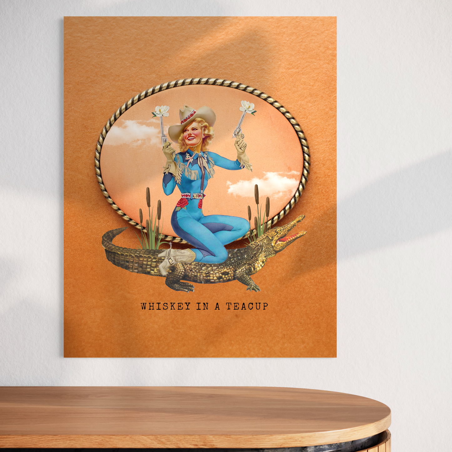 Poster Prints "Cajun Cowgirl I"