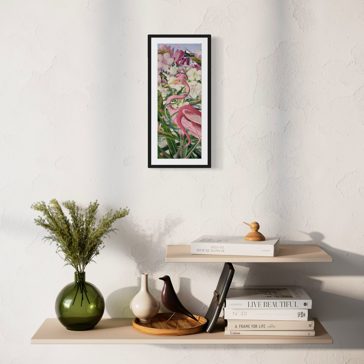 The House That Turned Pink — Framed Giclée Print