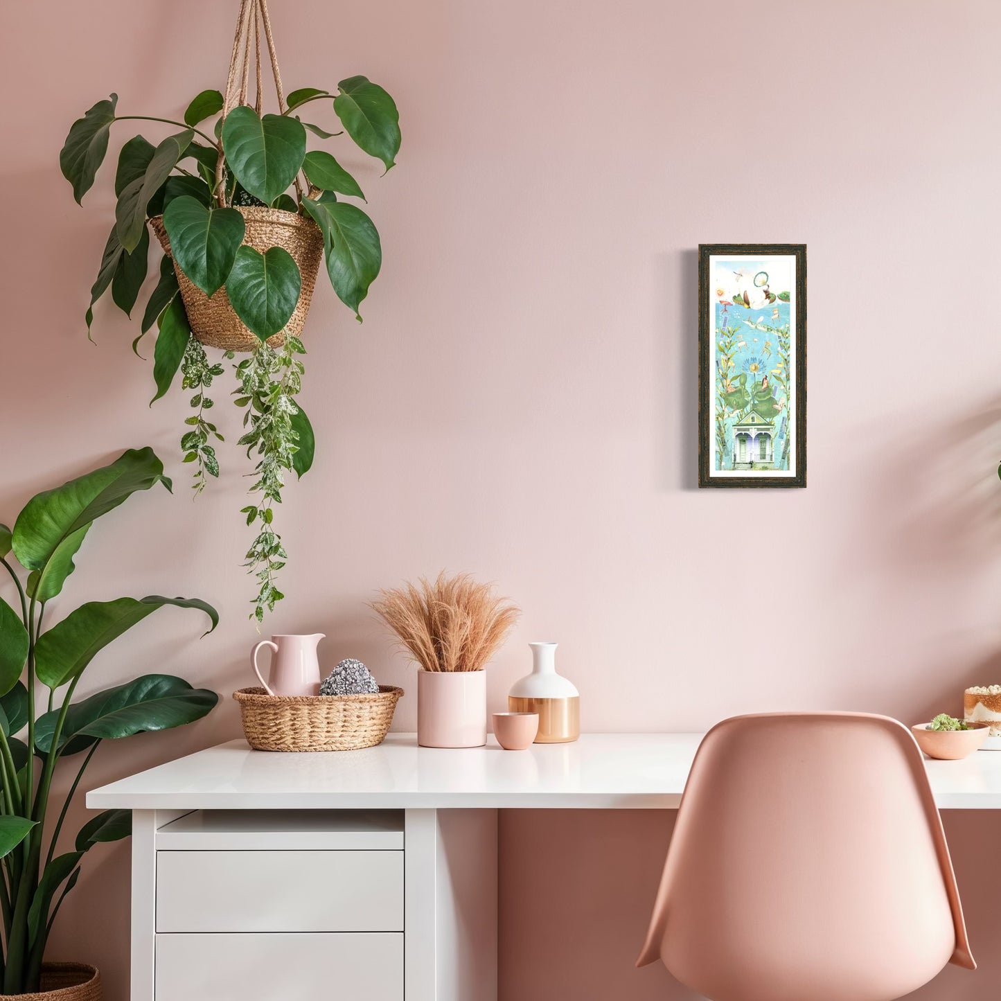 "The House That Sunk" Framed Giclee Prints