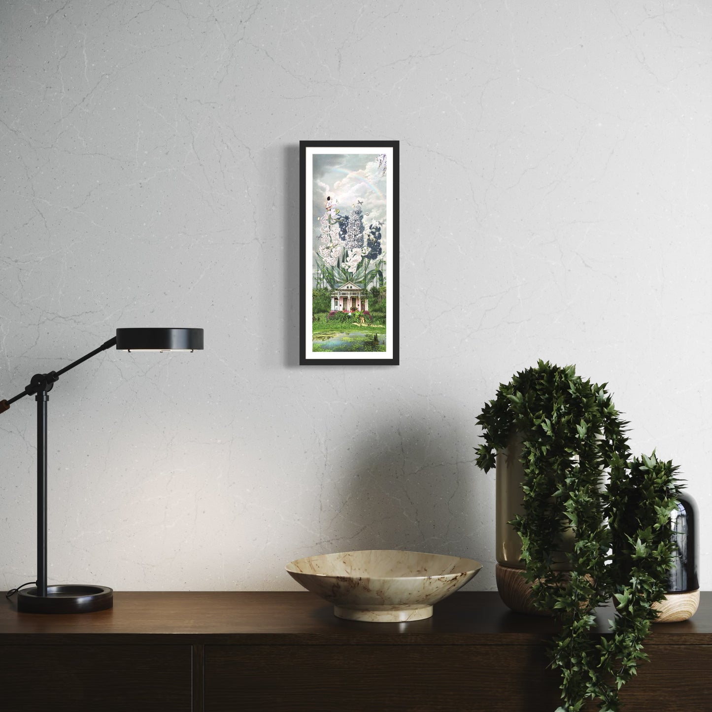 "The House That Grew Wings" Framed Giclee Prints