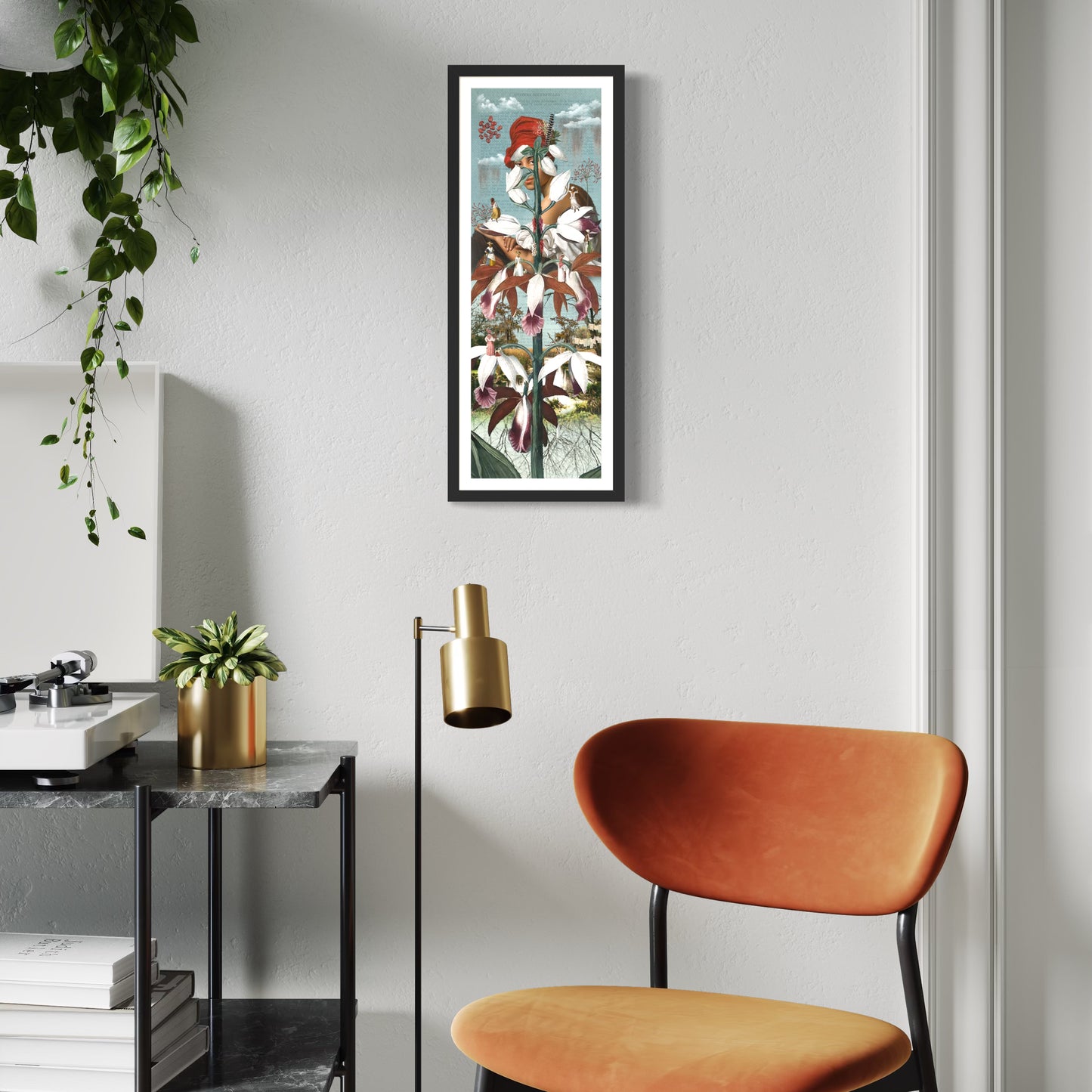 "T'es Belle Comme Une Fleur" Framed Giclee Prints