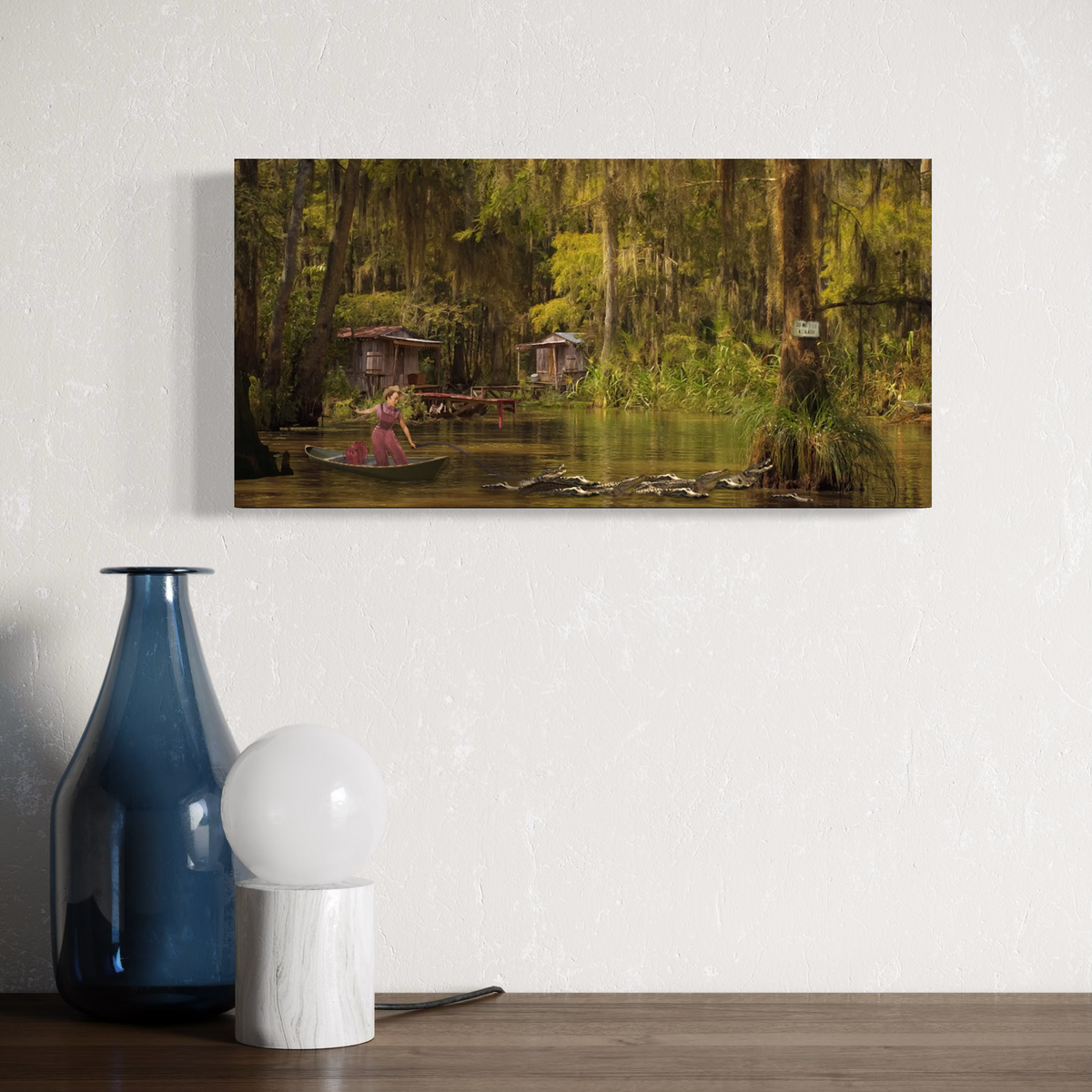 Bayou Reindeer — Canvas Print