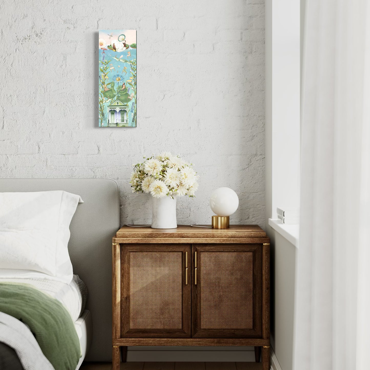 "The House That Sunk" Canvas Prints