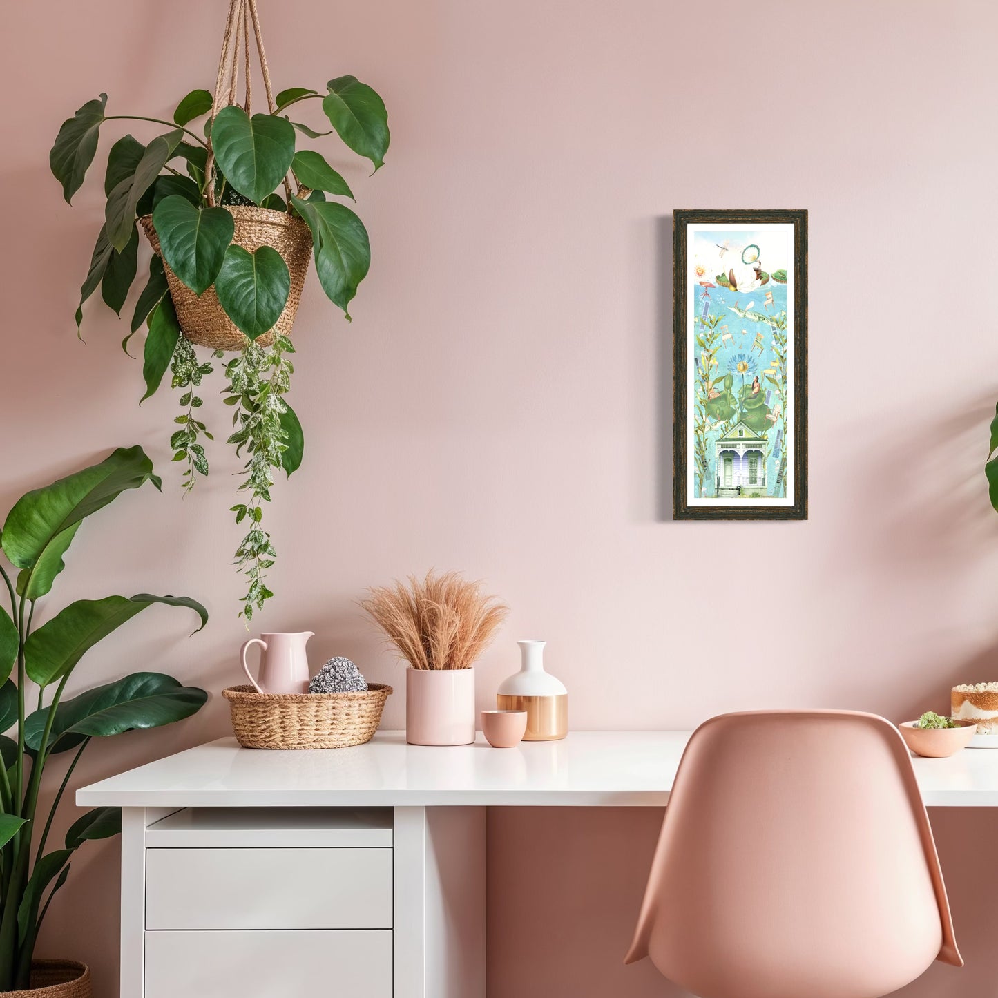 "The House That Sunk" Framed Giclee Prints