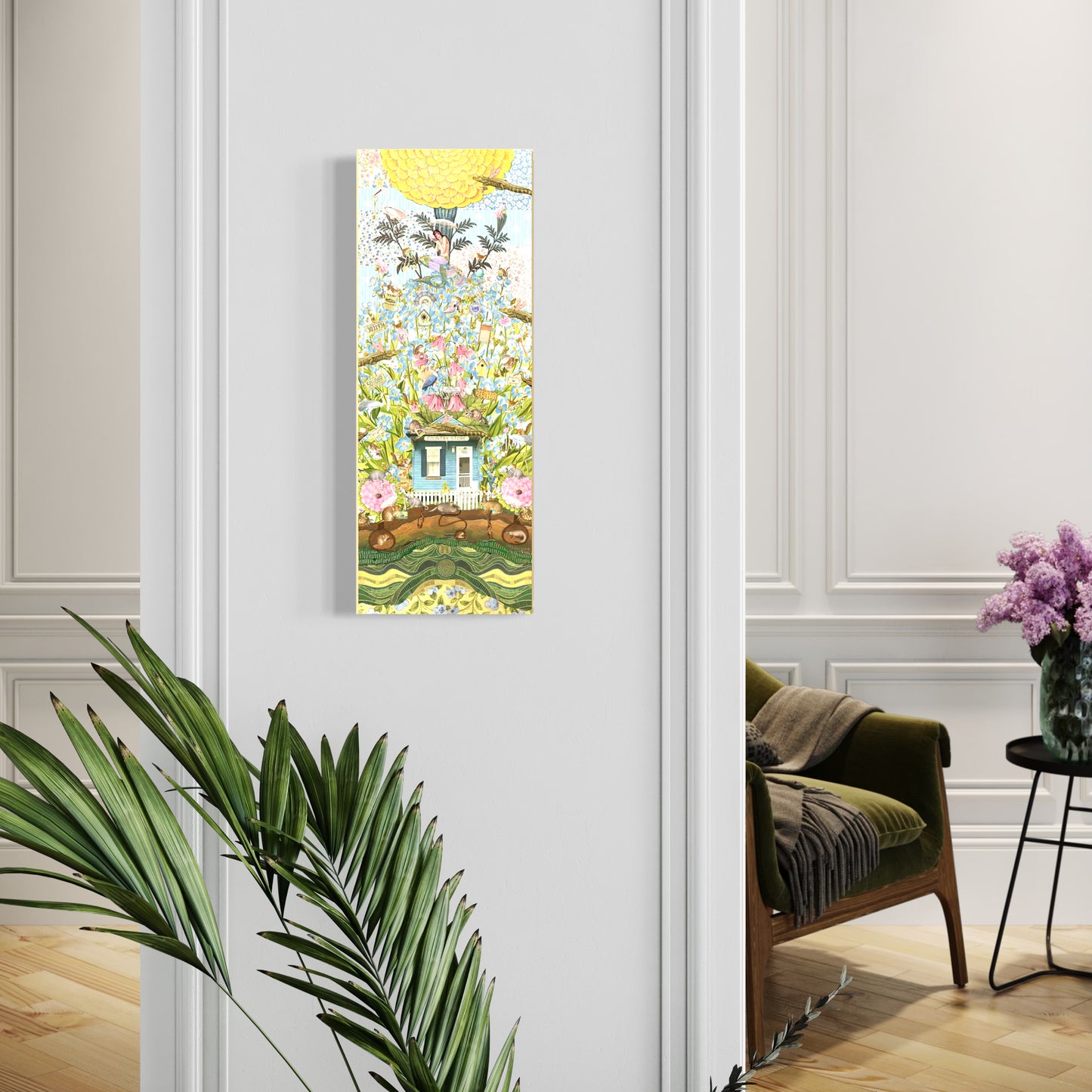 "The House That Traded Trinkets" Framed Canvas Prints