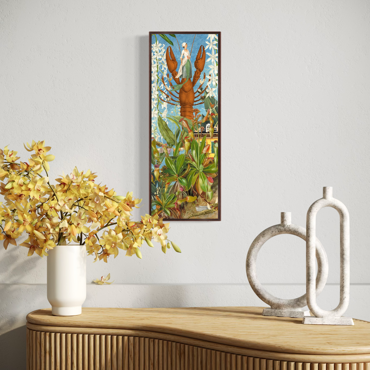 The House That Fed The Rougarou — Framed Canvas Print