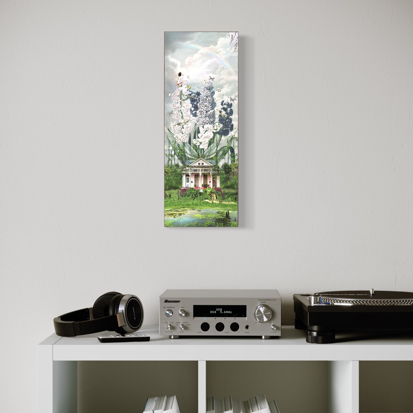 "The House That Grew Wings" Framed Canvas Prints