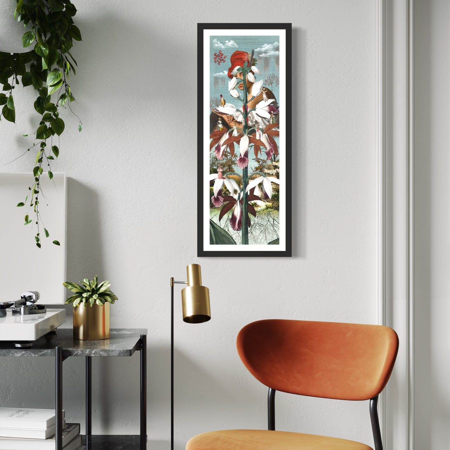 "T'es Belle Comme Une Fleur" Framed Giclee Prints