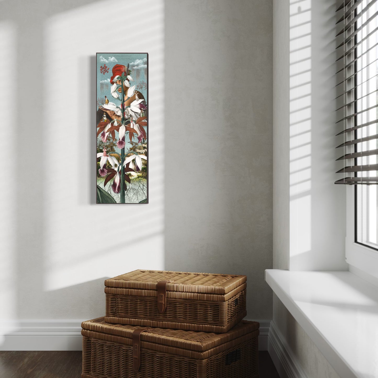 "T'es Belle Comme Une Fleur" Framed Canvas Prints