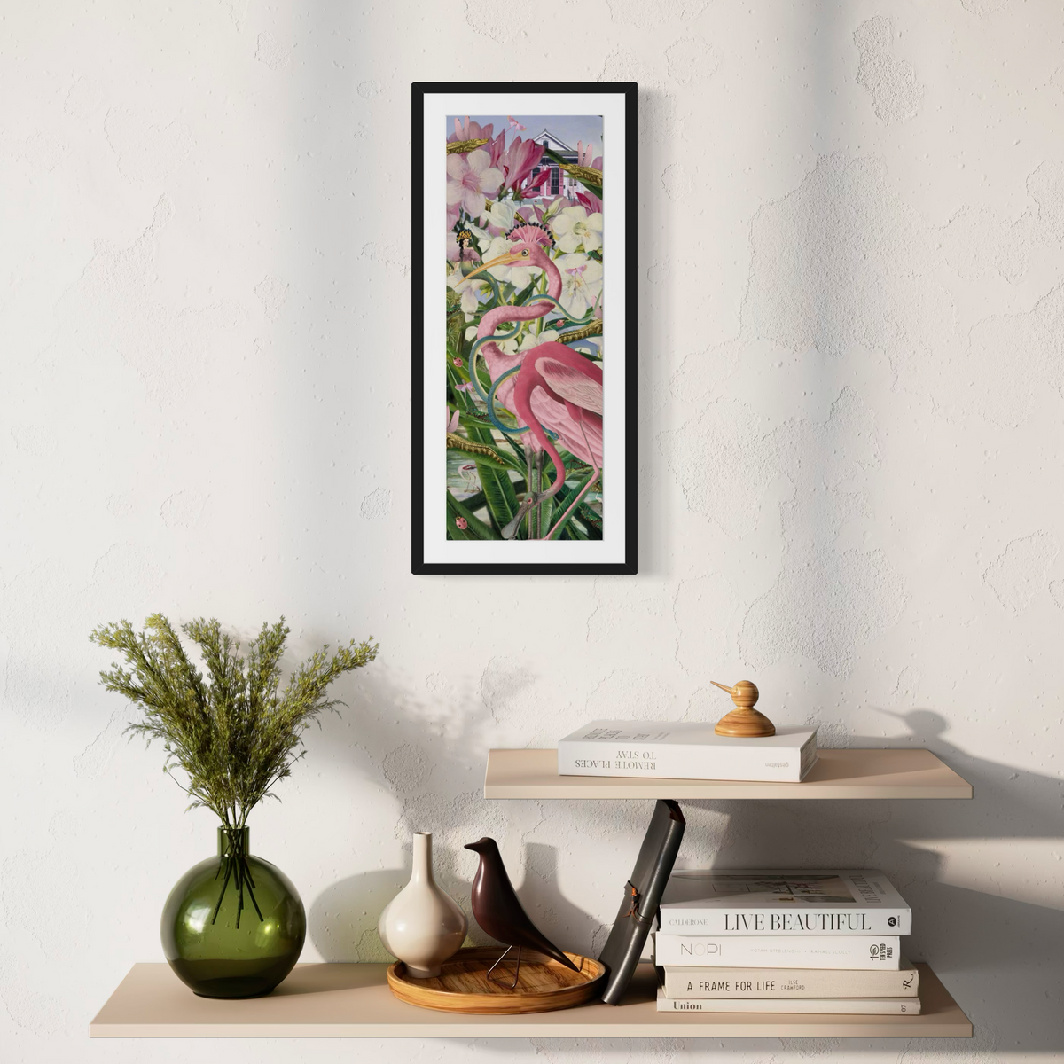 The House That Turned Pink — Framed Giclée Print