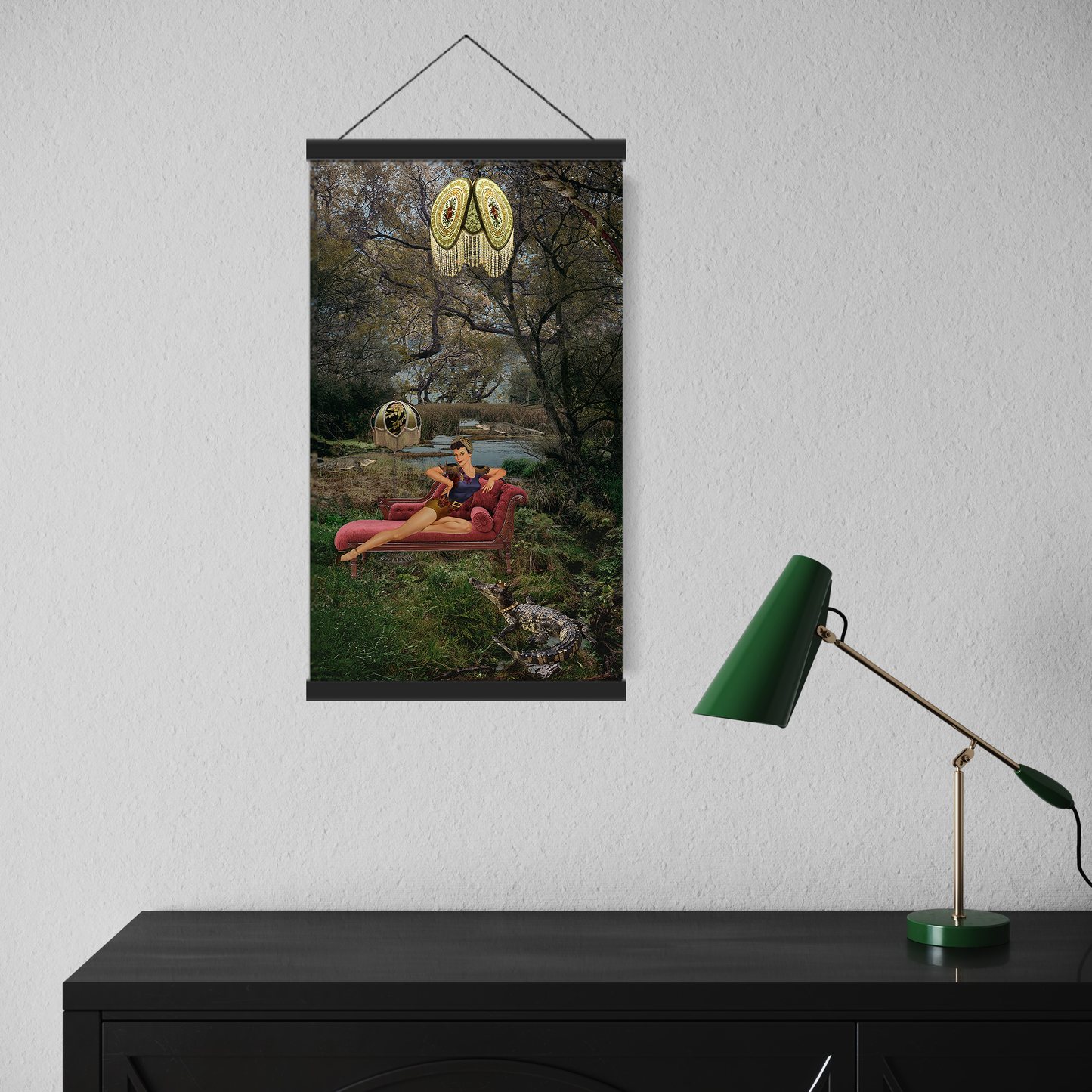 "Gator Gypsy" Hanging Canvas Print