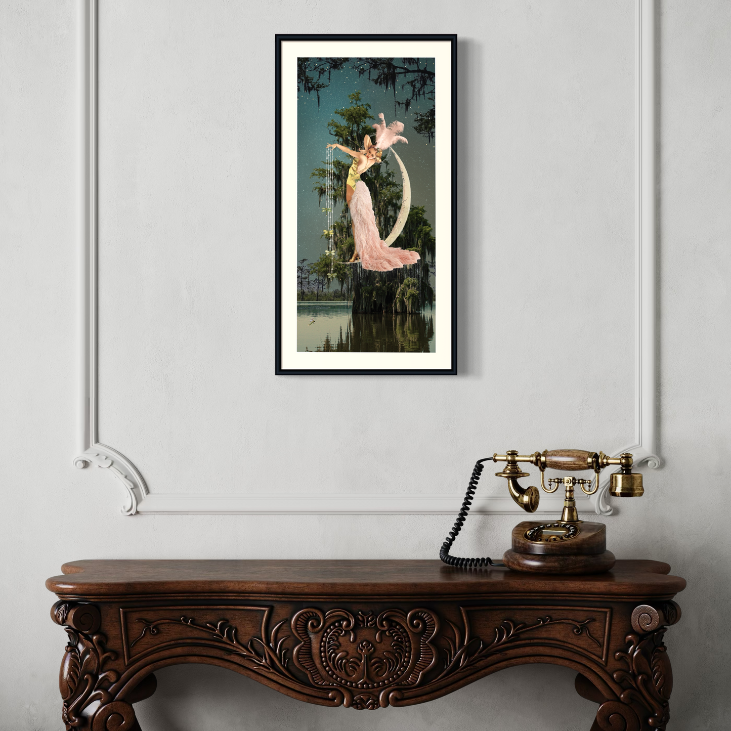 "And So, She Hung The Moon" Framed Prints