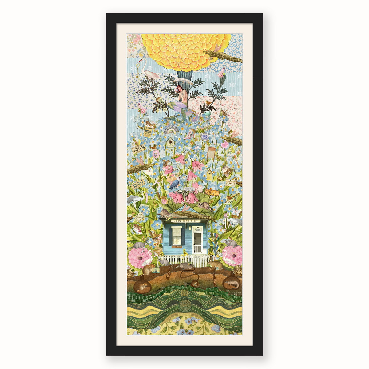 The House That Traded Trinkets — Framed Giclée Print