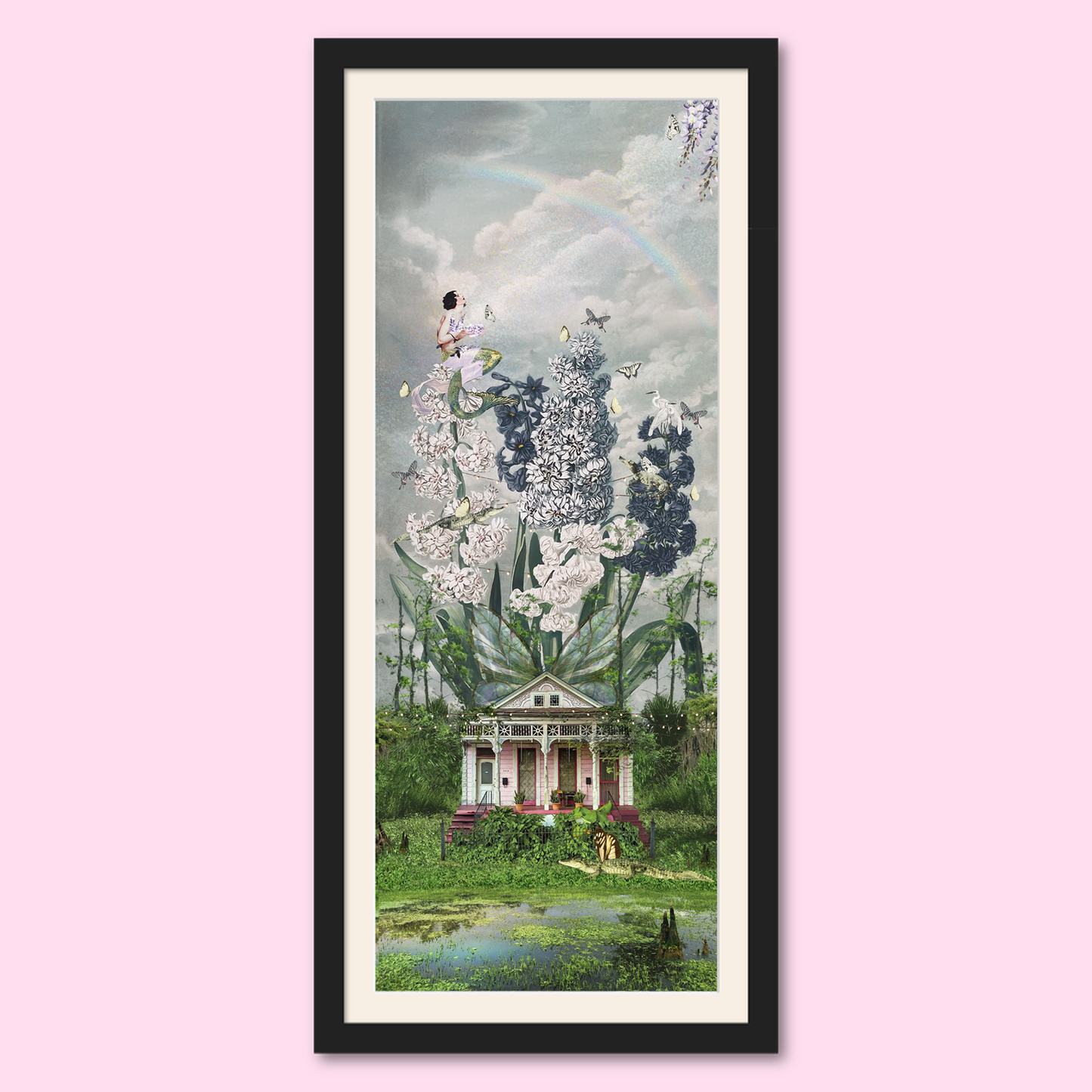 "The House That Grew Wings" Framed Giclee Prints