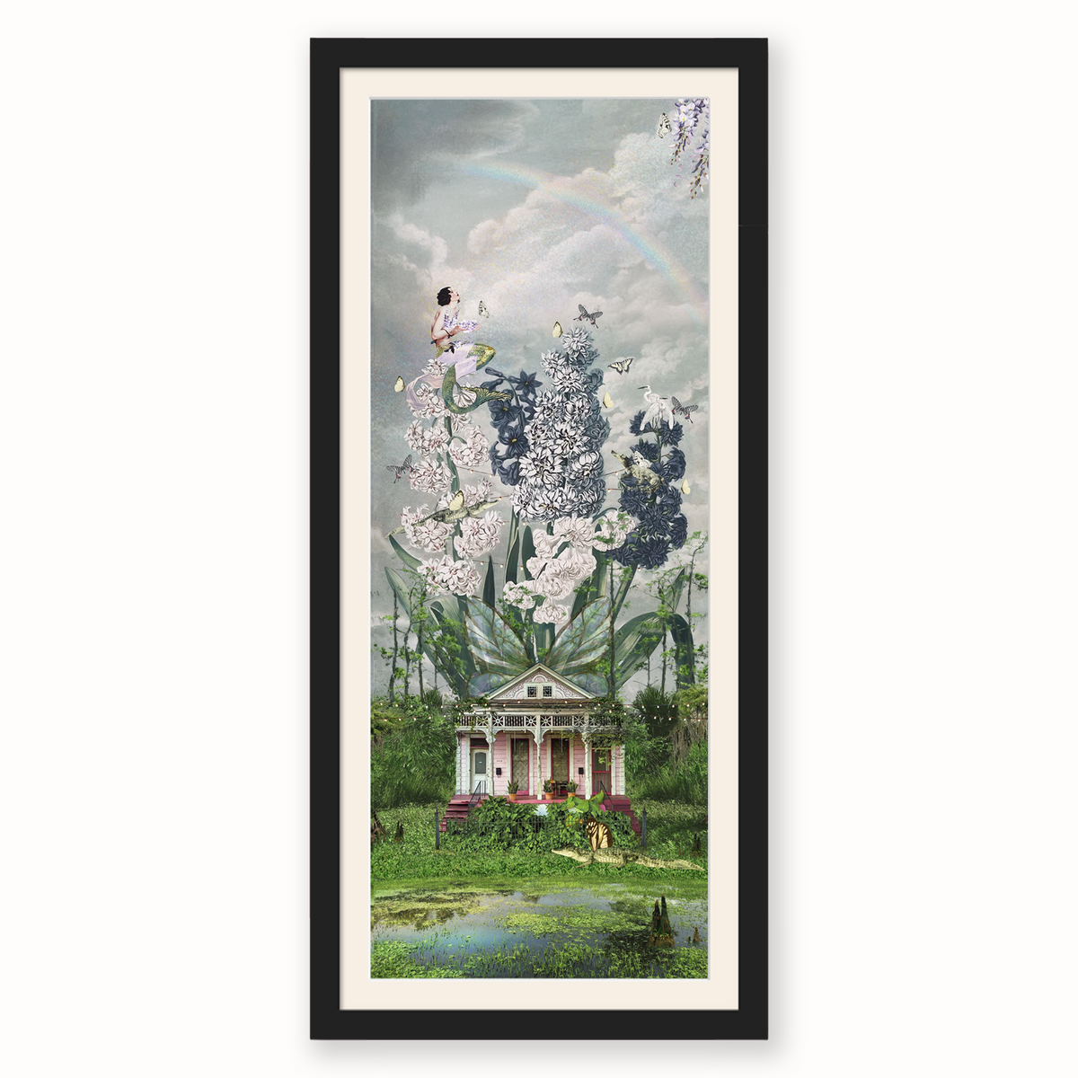 The House That Grew Wings — Framed Giclée Print