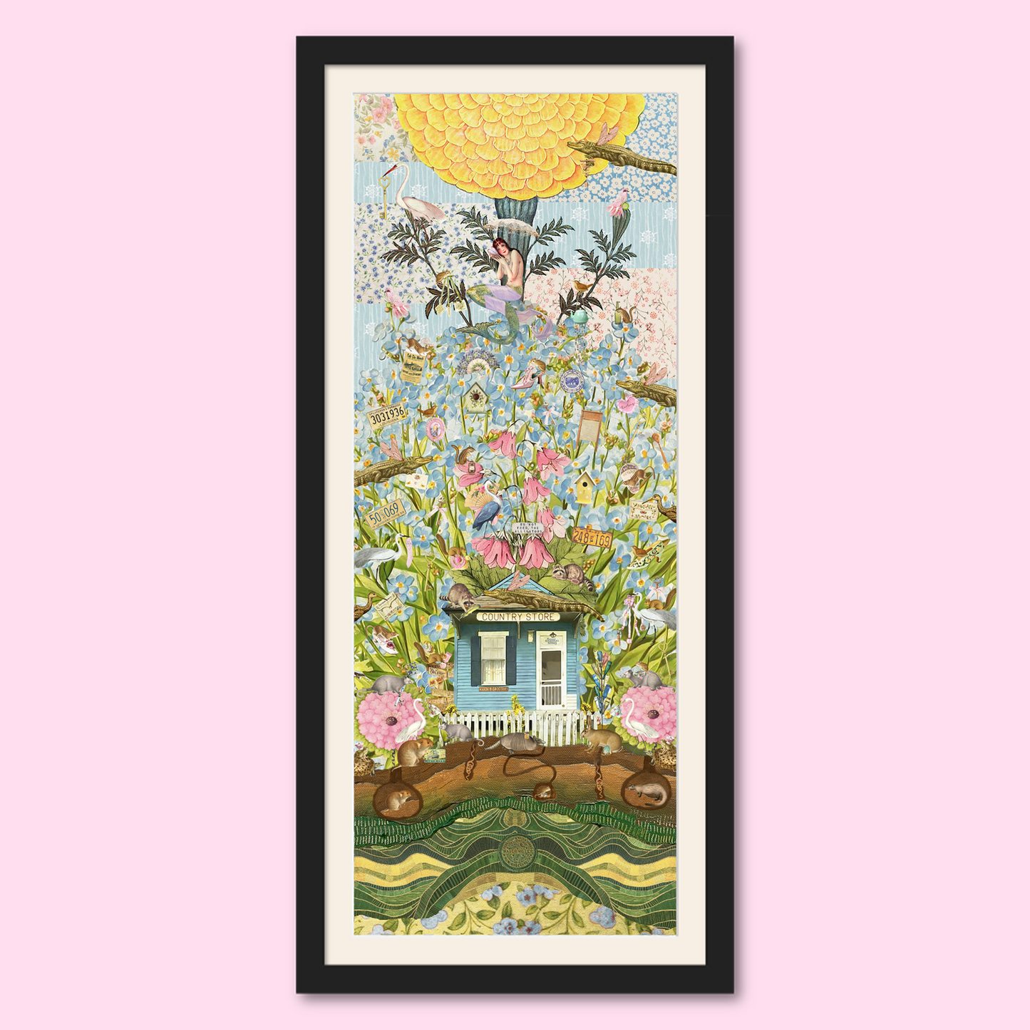 "The House That Traded Trinkets" Framed Giclee Prints