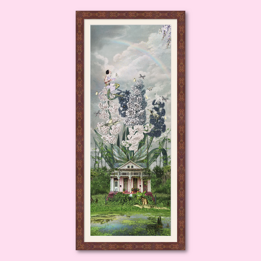 "The House That Grew Wings" Framed Giclee Prints